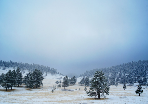 A winter storm in Colorado