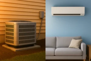 A heat pump and mini split system